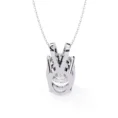 Moissanite Diamond Pendant Necklace for women in 925 silver (2)