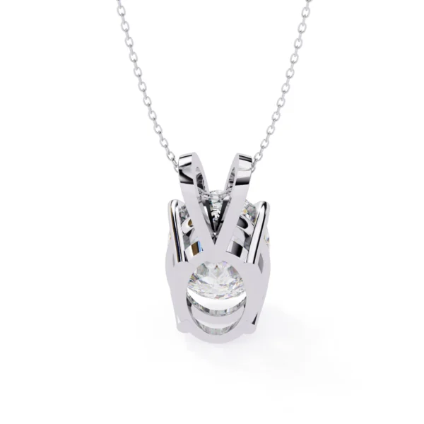 Moissanite Diamond Pendant Necklace for women in 925 silver (2)