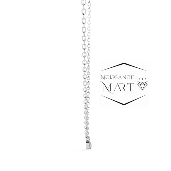 Moissanite Diamond Pendant Necklace for women in 925 silver (2)