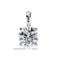 Moissanite Diamond Pendant Necklace for women in 925 silver (20)