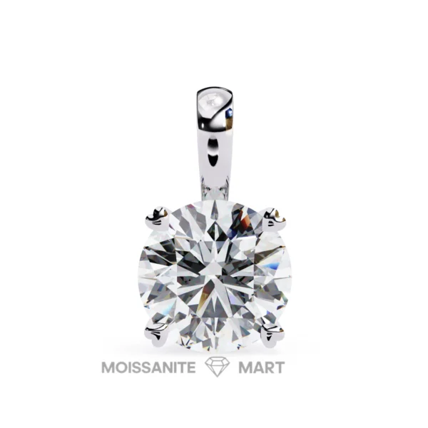 Moissanite Diamond Pendant Necklace for women in 925 silver (20)