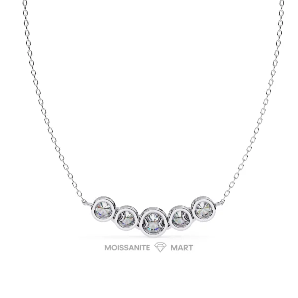 Moissanite Diamond Pendant Necklace for women in 925 silver (20)