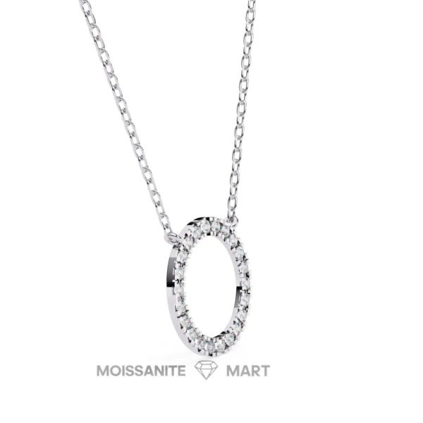 Moissanite Diamond Pendant Necklace for women in 925 silver (20)
