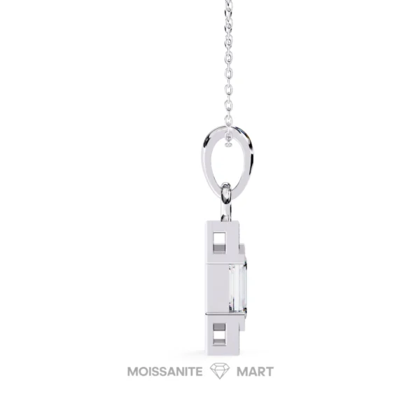 Moissanite Diamond Pendant Necklace for women in 925 silver (20)
