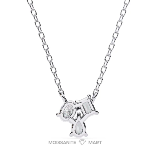 Moissanite Diamond Pendant Necklace for women in 925 silver (21)