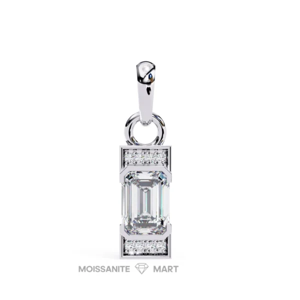 Moissanite Diamond Pendant Necklace for women in 925 silver (21)