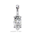 Moissanite Diamond Pendant Necklace for women in 925 silver (22)