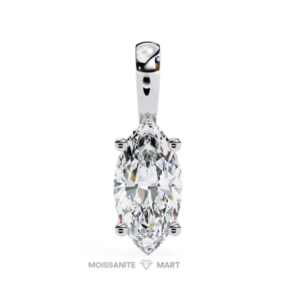 Moissanite Diamond Pendant Necklace for women in 925 silver (22)