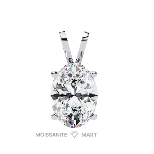 Moissanite Diamond Pendant Necklace for women in 925 silver (22)