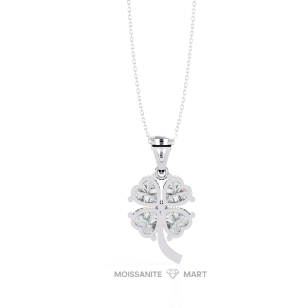 Moissanite Diamond Pendant Necklace for women in 925 silver (22)