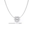 Moissanite Diamond Pendant Necklace for women in 925 silver (23)