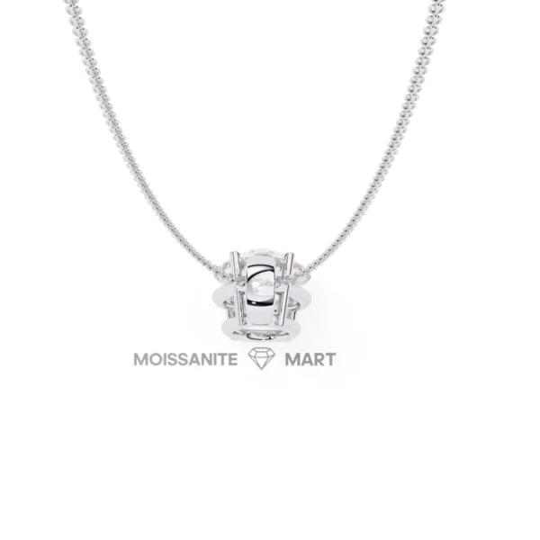 Moissanite Diamond Pendant Necklace for women in 925 silver (23)