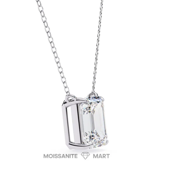 Moissanite Diamond Pendant Necklace for women in 925 silver (24)