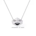 Moissanite Diamond Pendant Necklace for women in 925 silver (3)