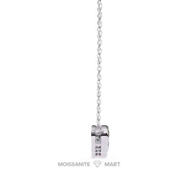 Moissanite Diamond Pendant Necklace for women in 925 silver (3)