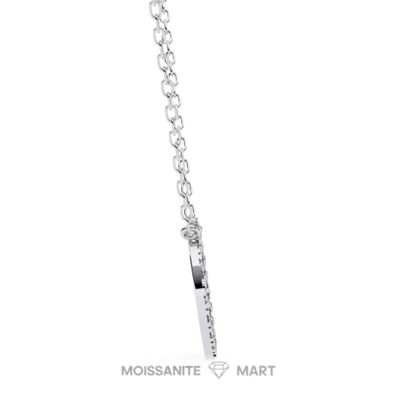 Moissanite Diamond Pendant Necklace for women in 925 silver (3)