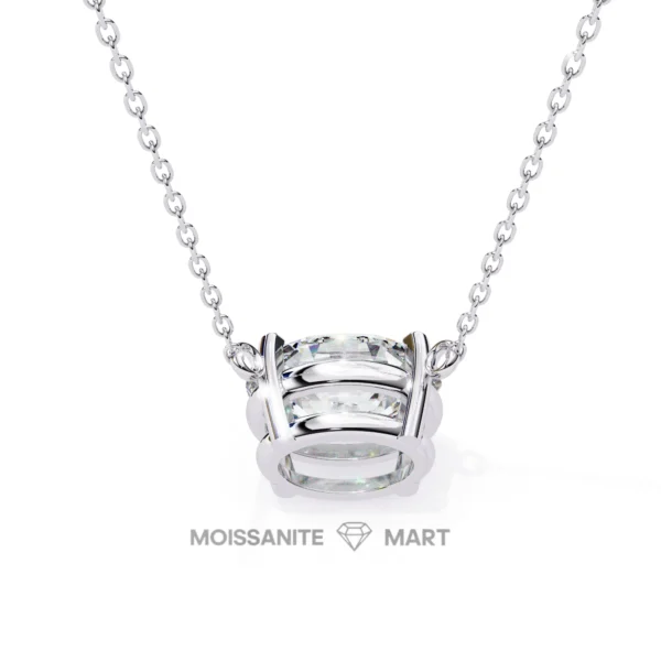 Moissanite Diamond Pendant Necklace for women in 925 silver (4)