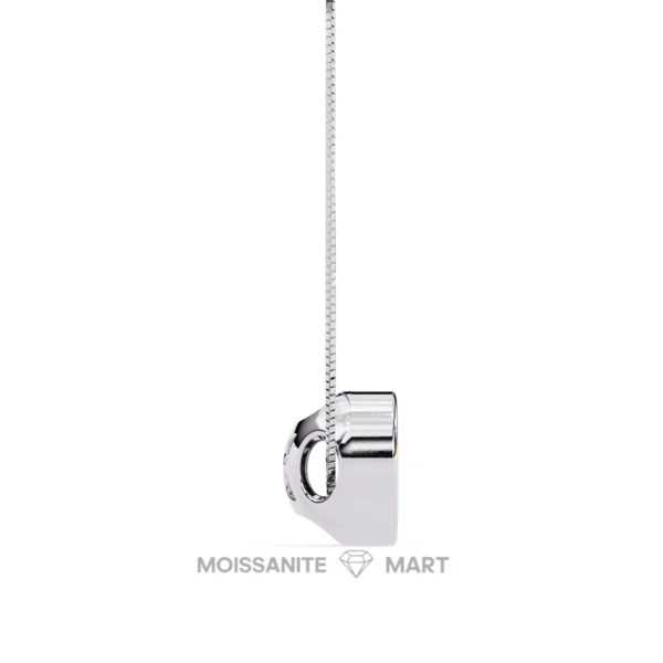 Moissanite Diamond Pendant Necklace for women in 925 silver (4)