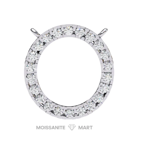 Moissanite Diamond Pendant Necklace for women in 925 silver (4)