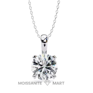 Luminous Spark Moissanite Solitaire Pendant