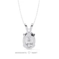 Moissanite Diamond Pendant Necklace for women in 925 silver (5)