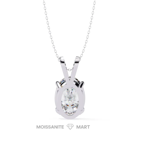 Moissanite Diamond Pendant Necklace for women in 925 silver (5)