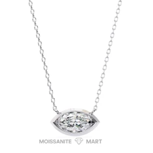 Eternal Glow Marquise Moissanite Diamond Pendant