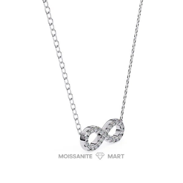 Moissanite Diamond Pendant Necklace for women in 925 silver (5)