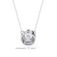 Moissanite Diamond Pendant Necklace for women in 925 silver (6)