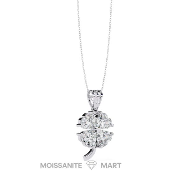 Moissanite Diamond Pendant Necklace for women in 925 silver (6)