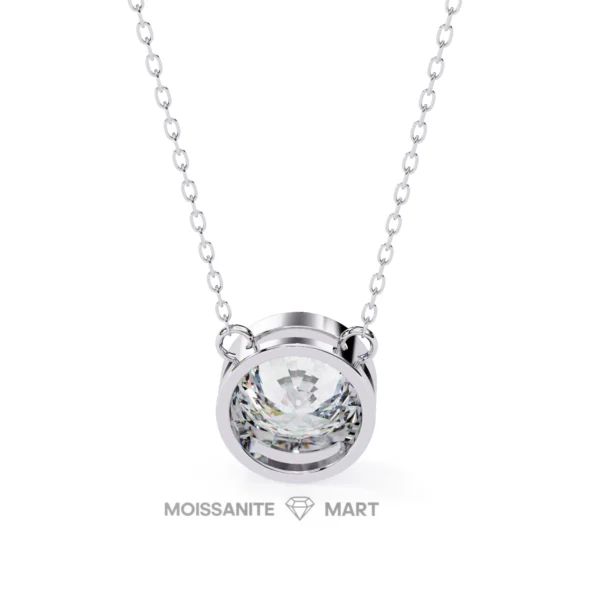 Moissanite Diamond Pendant Necklace for women in 925 silver (6)