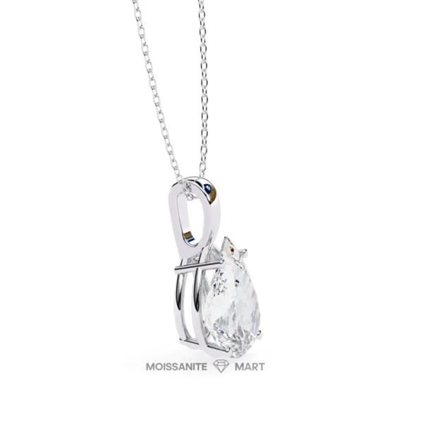 Moissanite Diamond Pendant Necklace for women in 925 silver (7)