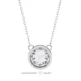 Moissanite Diamond Pendant Necklace for women in 925 silver (7)