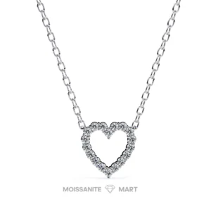 Love Symbol - Heart Pendant Moissanite Diamond