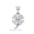 Moissanite Diamond Pendant Necklace for women in 925 silver (7)