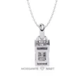 Moissanite Diamond Pendant Necklace for women in 925 silver (8)