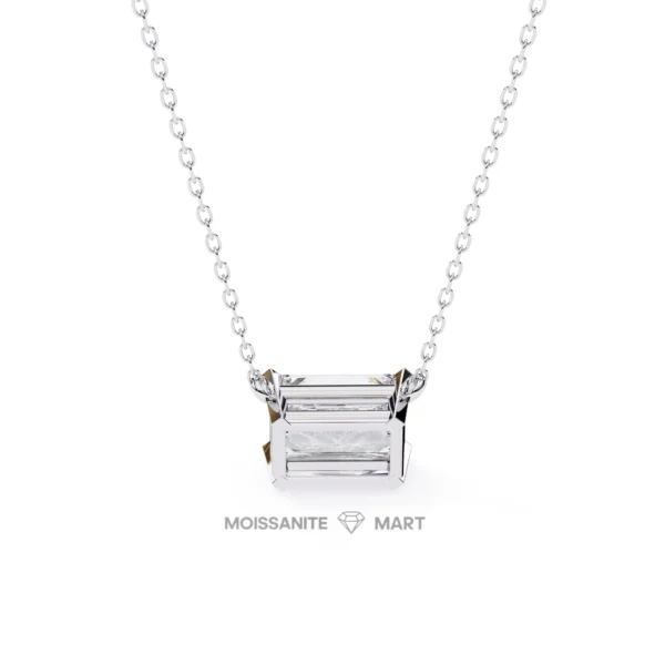 Moissanite Diamond Pendant Necklace for women in 925 silver (8)