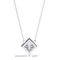 Moissanite Diamond Pendant Necklace for women in 925 silver (9)