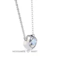 Moissanite Diamond Pendant Necklace for women in 925 silver (9)