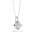 Moissanite Diamond Pendant Necklace for women in 925 silver (9)