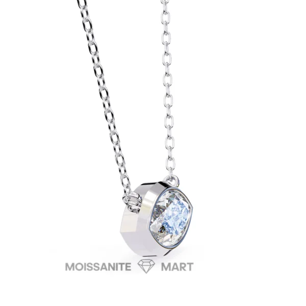 Moissanite Diamond Pendant Necklace for women in 925 silver (9)