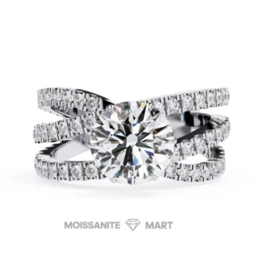 Whispering Stars Moissanite Fashion Diamond Ring