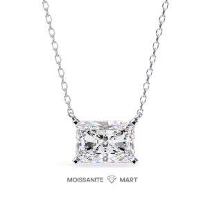 Luminous Spark Moissanite Radiant Pendant