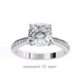 Moissanite Rings Women Cushion cut diamond rings (1)