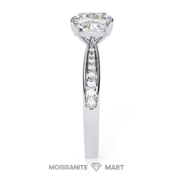 Moissanite Rings Women Cushion cut diamond rings (2)