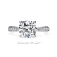 Moissanite Rings Women Cushion cut diamond rings (4)