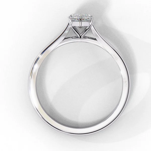 Moissanite diamond ring marquise in pure 925 silver (3)