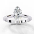 Moissanite diamond ring marquise in pure 925 silver (5)