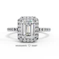 Moissanite ring for women pure silver 925 (2)