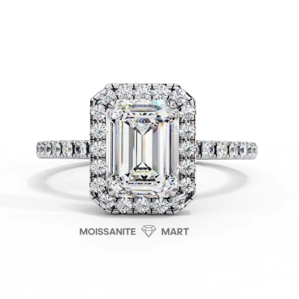 Moissanite ring for women pure silver 925 (2)